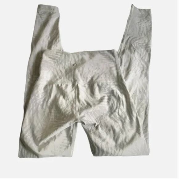 Lululemon Wunder Under Pant Fern Leaf Jungle Print Sz 4 - Picture 3 of 3